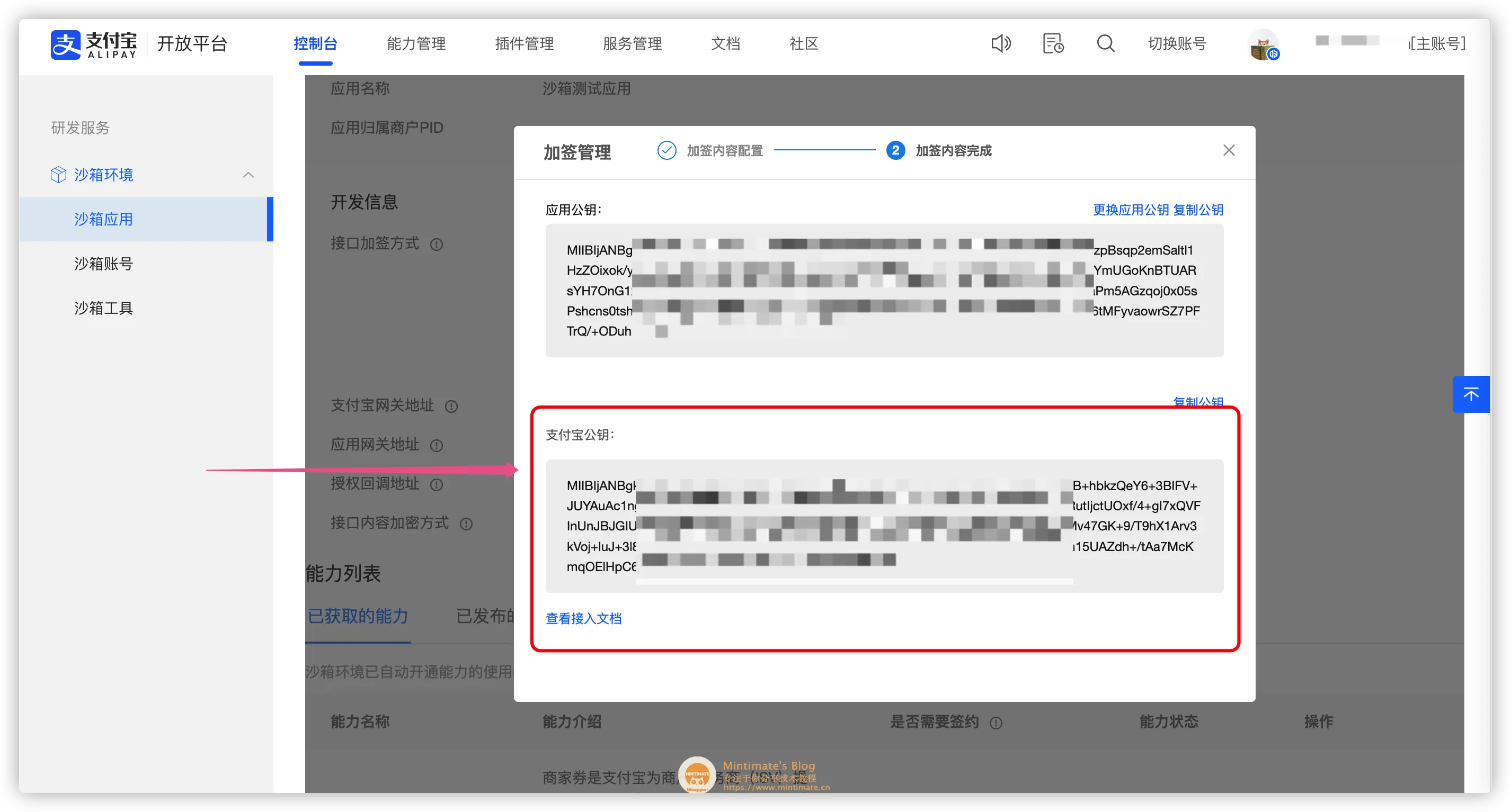 支付宝公钥