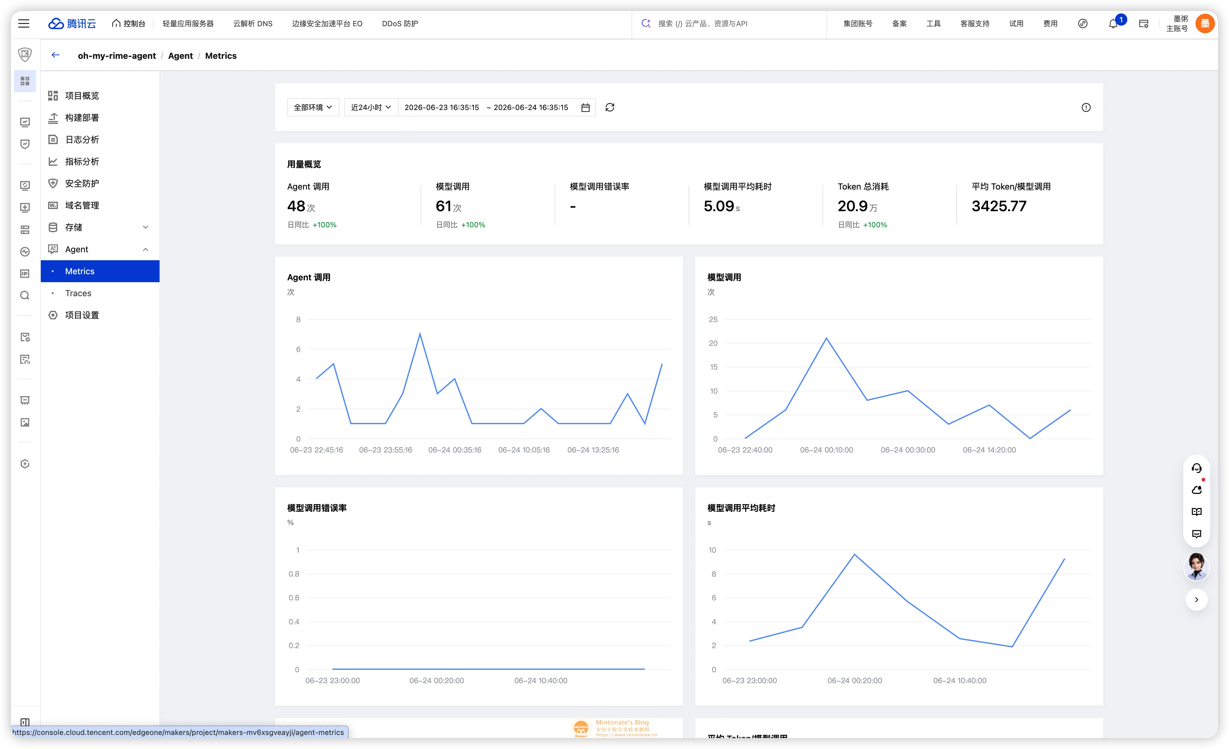 EdgeOne Makers Agent Tracing 可观测性